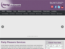 Tablet Screenshot of partypleasersservices.com
